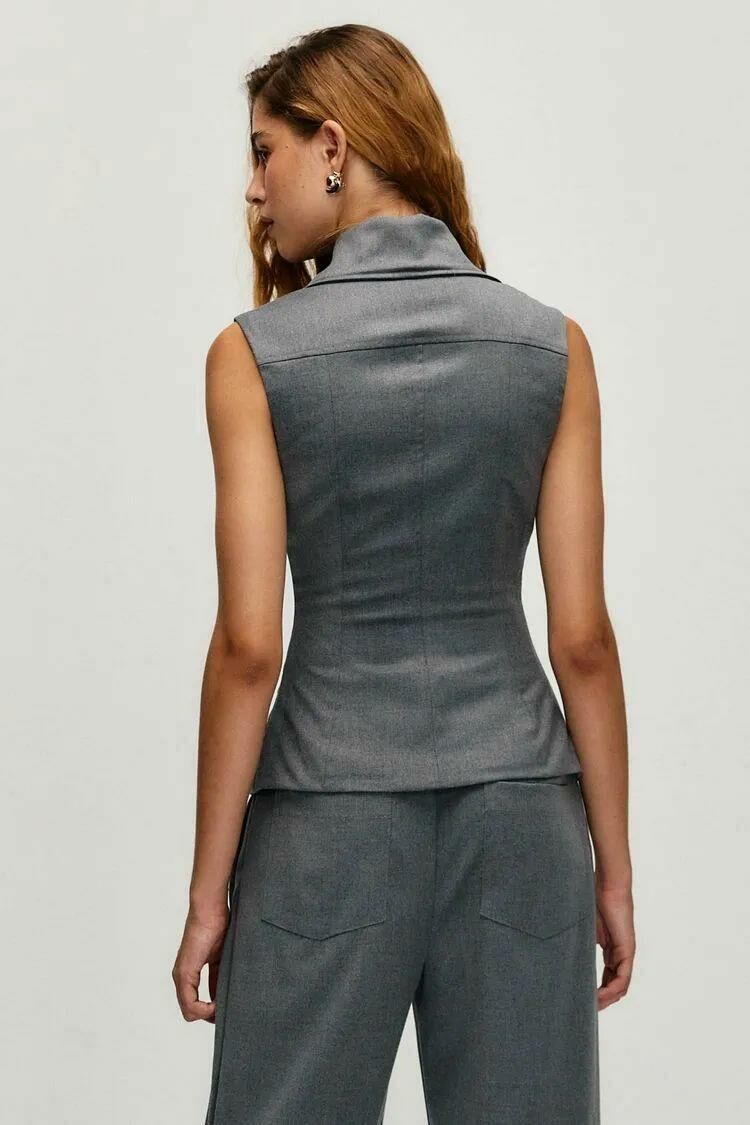 Imagem de Colete Lorena Cinza Steel Le Blog